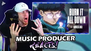 Music Producer Reacts to Burn It All Down (ft. PVRIS) | Worlds 2021 - League of Legends