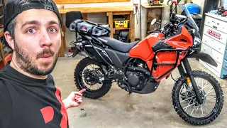 Installing New Tires on my 2022 KLR 650! | Tusk D-Sport Adventures