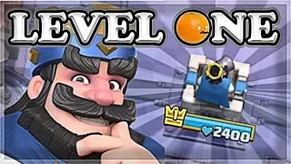 Lvl 1 KING DOMINATING Ladder | Clash Royale 🍊