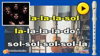 We will rock you ► QUEEN / FLAUTA  ( Versión SIMPLIFICADA )