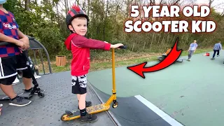 AWESOME 5 YEAR OLD SCOOTER KID!