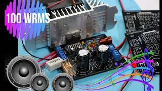 construye un POTENTE amplificador de SONIDO DE 100 W reales con TDA7294