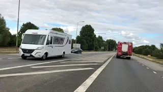 Part 3 (Convoy) | Polish firefighters leaving Sweden (Trelleborg). (Dziękuję Wam) (THANK YOU!)