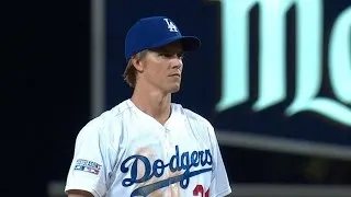 STL@LAD Gm2: Greinke pitches, hits and runs vs. Cards