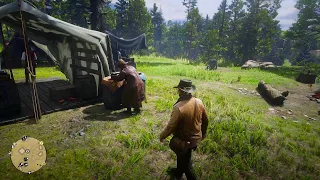 Arthur caught this rat stealing from camp / RDR2 / Horseshoe Overlook