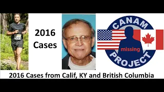 Missing 411- David Paulides Presents Missing Cases from CA, KY & British Columbia, All from 2016