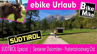 eBiken in Südtirol | Pustertal Radweg Ost by BikeMike | Atemberaubende Sextener Dolomiten