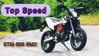 KTM 690 SMC(мотард) - Езда на заднем и Максималка бешеного мотарда | Разгон KTM 690 SMC |