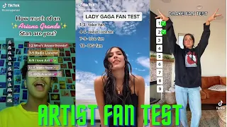 Artist Fan Test #2 TikTok Challenge Complilation 🎶