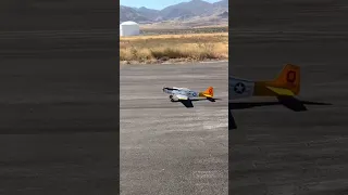Hangar 9 Nitro P-51 Crashes on Takeoff