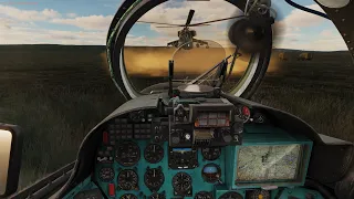 DCS World: Вылет группой Ми-24П. Миссия Сообщества К.В.А.С