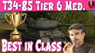 T34-85 WOT Blitz - Best in Class Tier 6 Soviet Medium T34-85 is just OP | World of Tanks Blitz