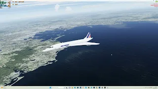 FSLABS Concorde | Take Off - Subsonic & Supersonic Climb unrestricted  from Boston (KBOS) | P3DV5