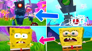 SpongeBob Battle for Bikini Bottom Rehydrated All Robot Enemies Comparison (PS4-PS2)