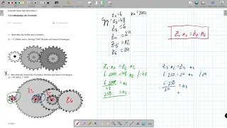 Getriebedrehzahl berechnen - Aufgabe 2