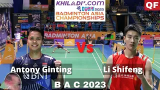 Highlight Antony Ginting vs Li Shifeng Badminton Asia Championship 2023