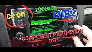 Mib2 Component Protection Off - CP Off Via ToolBox (Technisat Unit) Vw Golf 7