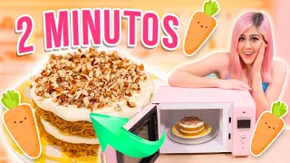 PASTEL DE ZANAHORIA EN 2 MINUTOS | MIS PASTELITOS