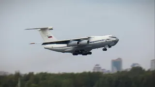 Взлет Ил-76 ВВС России из аэропорта Пулково | Споттинг 2023