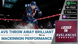 Avalanche Throw Away Brilliant MacKinnon Performance, Blow 3-0 Lead. Lose in OT to Blues, 5-4.