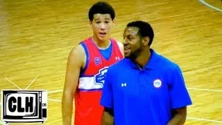 Devin Booker 1 on 1 vs Andre Iguodala - High School Junior vs NBA All Star at 2013 NBPA Camp