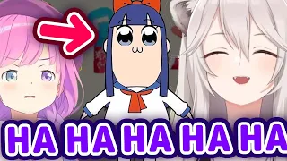 Botan Can't Stop Laughing At Luna's Character Because of Its  "Pop Team Epic" Face【ENG Sub/Hololive】