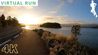 Virtual Run Sunset | Virtual Running Videos | 50 Minutes 4K 60