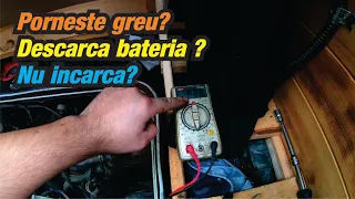 De ce porneste greu masina? Descarca bateria / Cum sa masori bateria si alternatorul !