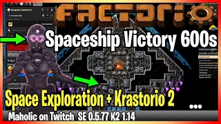 ⚙️Factorio ➡️ Spaceship Victory 600s version 0.5 ✅  Space exploration & K2 🏭⚙️| Gameplay