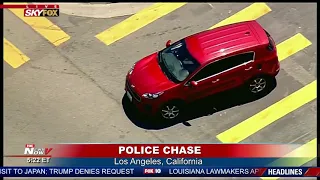 WEIRDEST POLICE CHASE: Police TAKE DOWN Suspect in Los Angeles