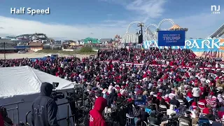 360-degree view of crowd at Donald Trump's Wildwood, N.J. rally