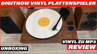 DIGITNOW Vinyl Plattenspieler | Vinyl zu MP3 & Bluetooth, USB Schallplattenspieler Review & Unboxing