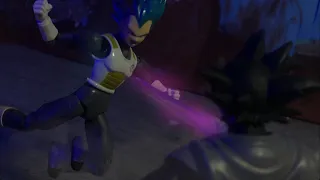 Vegeta VS Goku Black stop motion action video