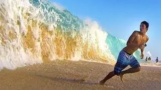 Big and Crazy Shorebreak!