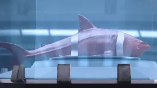 The researcher injected drugs into the shark, and the shark turned red and restless!