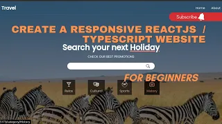 CREATE A RESPONSIVE REACT / TYPESCRIPT WEBSITE FOR BEGINNERS