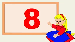 Учим цифры на английском языке. Learn numbers 1 to 10. Educational cartoon for children.