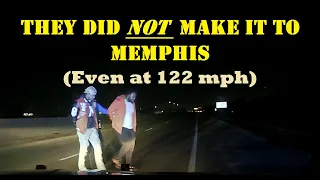 High Speed Pursuit at 130 mph - Kia Optima receives the PIT Maneuver before making it to Memphis