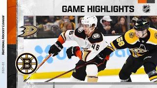 Ducks @ Bruins 1/24/22 | NHL Highlights