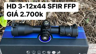 Discovery HD 3-12x44SFIR FFP phiên bản mới | Có đèn hồng tâm , Thiết kế mới.