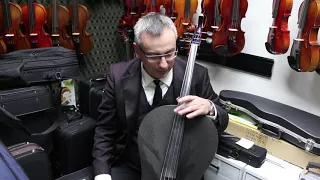 mezzo-forte carbon fiber design line cello demonstration