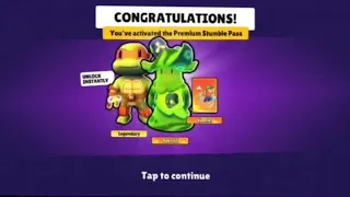 Buying the New TMNT 🐢💥 Stumble pass!! (Stumble guys) #stumbleguys #TMNT #stumblepass