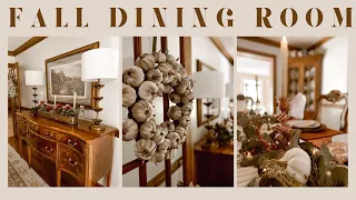 Cozy Fall Decorating Ideas-Fall Dining Room Decor-Fall Decorate With Me 2023-Money Saving Tips-