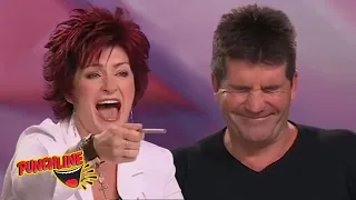 SHARON OSBOURNE Has A Laughing Fit At Penelope From Barcelona On X Factor UK!