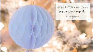 DIY honeycomb ornaments