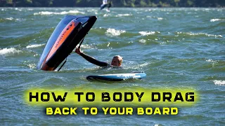 How to body drag to your WING FOIL board