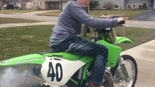 First ride on KX 125 this season