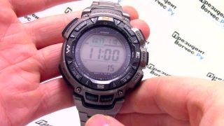 Часы Casio Pro Trek PRG-240T-7E [PRG-240T-7ER] - видео обзор от PresidentWatches.Ru