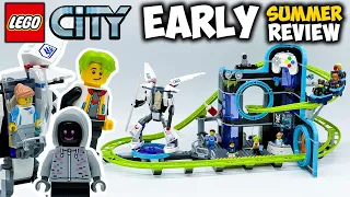 Robot World Roller-Coaster Park (with Exo-Force Mech) EARLY Review! LEGO City Set 60421