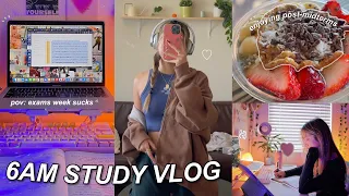 STUDY VLOG ♡ 6AM productive school day, post-midterm fun, my effective study tips